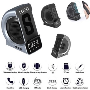 3 In 1 Wireless Charging Speaker Clock Alarm